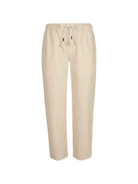 Orlebar Brown Sonoran stripe-pattern drawstring trousers Neutrals 282501