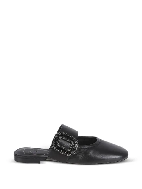 Roger Vivier Belle Vivier crystal-buckle mules Black RVW7434408091TB999