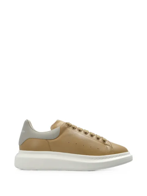 Alexander McQueen Oversized leather sneakers Neutrals 869978WIAKM