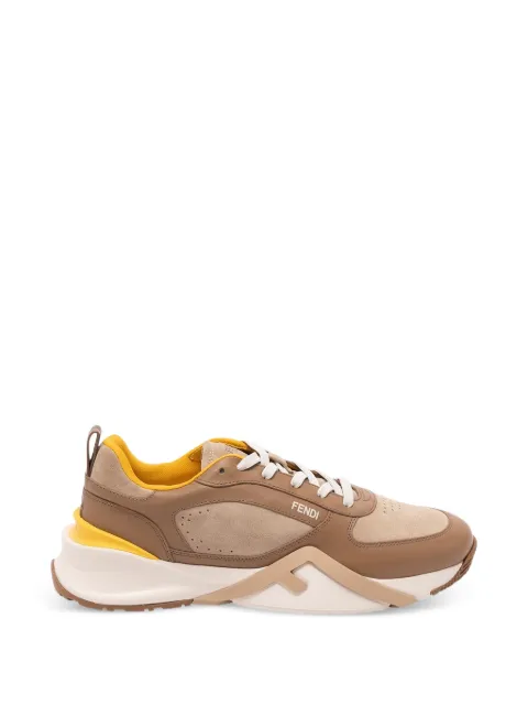 FENDI Fendi Flow panelled sneakers Brown 7E1925AY1W