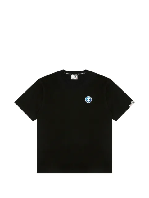AAPE BY *A BATHING APE® logo-print cotton T-shirt Black ATE1869XXQ