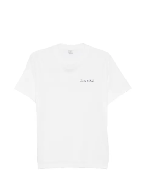 Sporty & Rich logo-print crew-neck T-shirt White TO11975325WH01