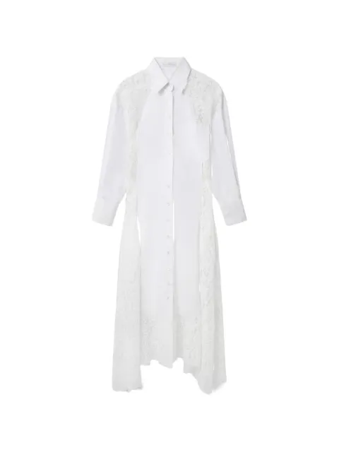 Stella McCartney lace-panelled asymmetric dress White 6A07153HU191