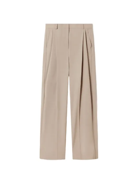Stella McCartney pleated straight-leg trousers Neutrals 6440243HU704