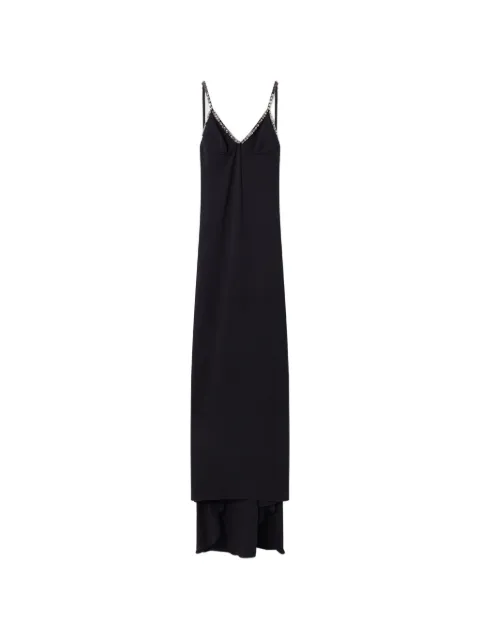 Stella McCartney crystal-embellished floor-length dress Black 6A07273IU303