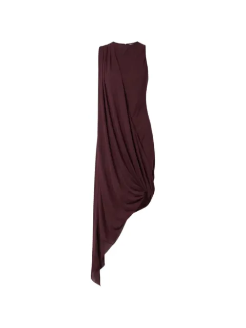 Victoria Beckham draped asymmetric dress Purple 1326WDR007374A