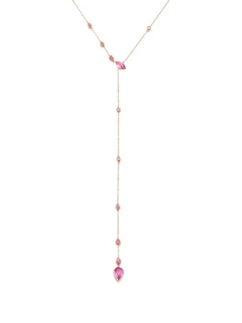 SHAY pink sapphire and diamond lariat necklace Pink SN666
