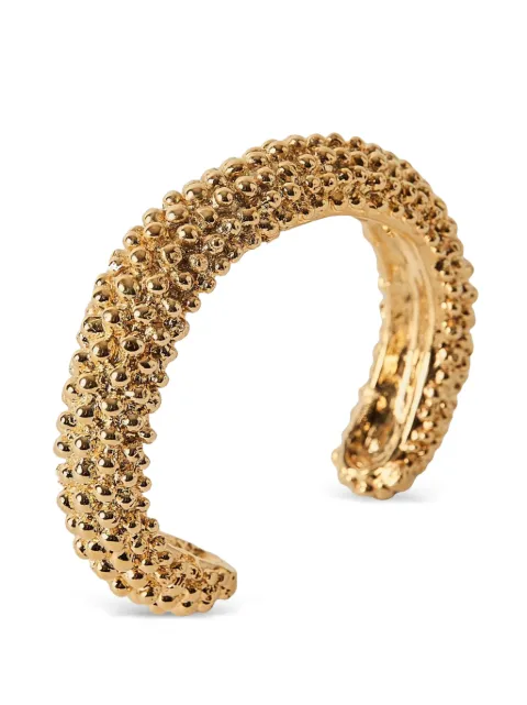 Paola Sighinolfi Royal textured cuff bracelet Gold PQN24B03
