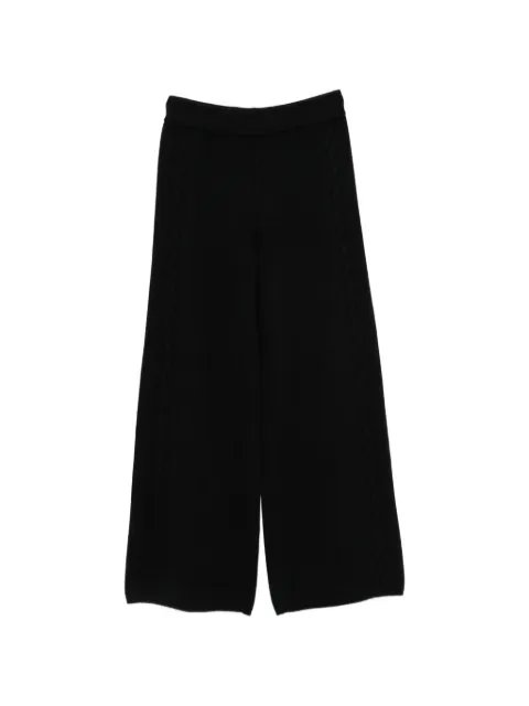 Lisa Yang Olanda cable-knit palazzo pants Black 2026438