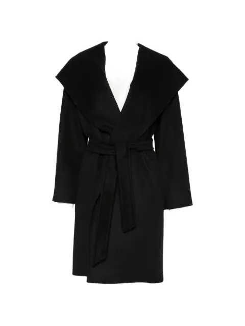 Max Mara hooded belted coat Black 2626016182600