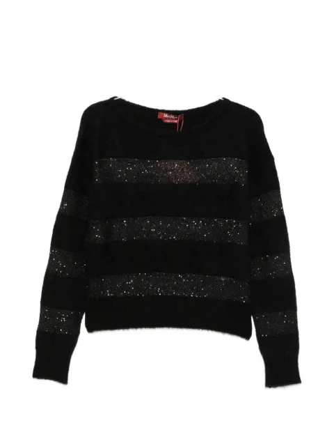 Max Mara sequin-embellished sweater Black 2626366014600