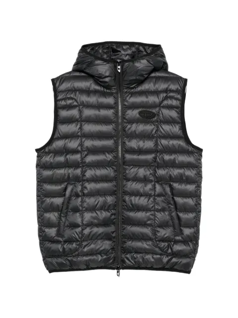 Diesel quilted hooded gilet Black A219290DMBG