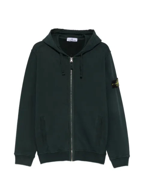 Stone Island 6100067 brushed organic cotton fleece sweatshirt Green L2S156100067S0A20