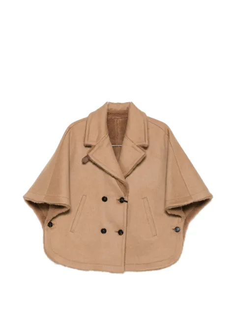 Max Mara double-breasted reversible cape Neutrals 2624736022600