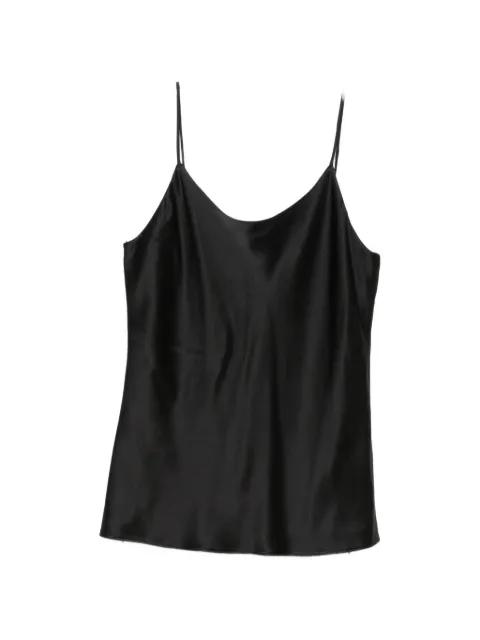 Max Mara satin spaghetti-strap top Black 2621166014600