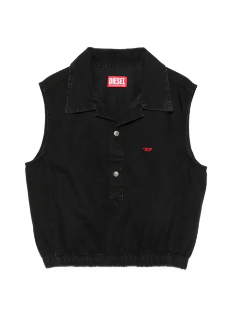 Diesel De-Drey cropped sleeveless top Black A235850HDBN