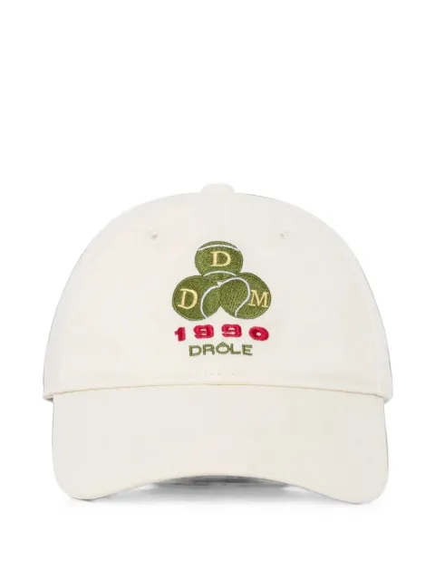 Drôle De Monsieur Funny 1990 logo-embroidered baseball cap White LCP208CO138OW