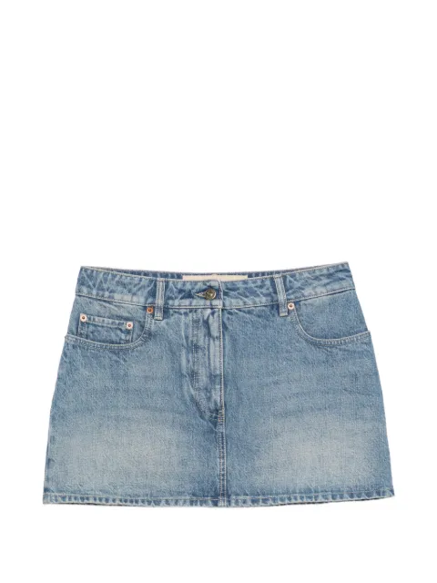 Valentino Garavani VLogo denim mini skirt Blue 9B3DD22DACF