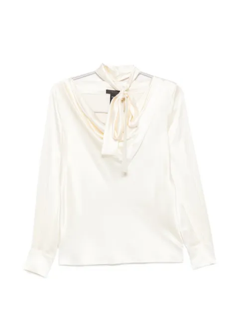 Max Mara scarf-detail blouse White 2621116014600