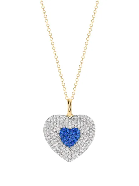 PHILLIPS HOUSE Infinity Heartbeat sapphire and diamond necklace Gold N1795BSDY