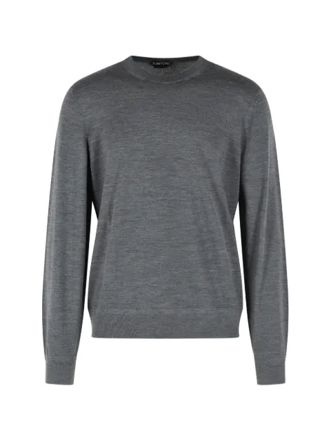 TOM FORD crew-neck wool sweater Grey KCL077YMW103