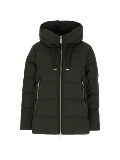 Moorer quilted hooded jacket Green MODPI200001