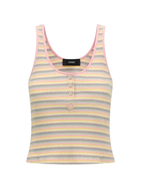 AMIRI striped tank top Pink AWTOJR1087