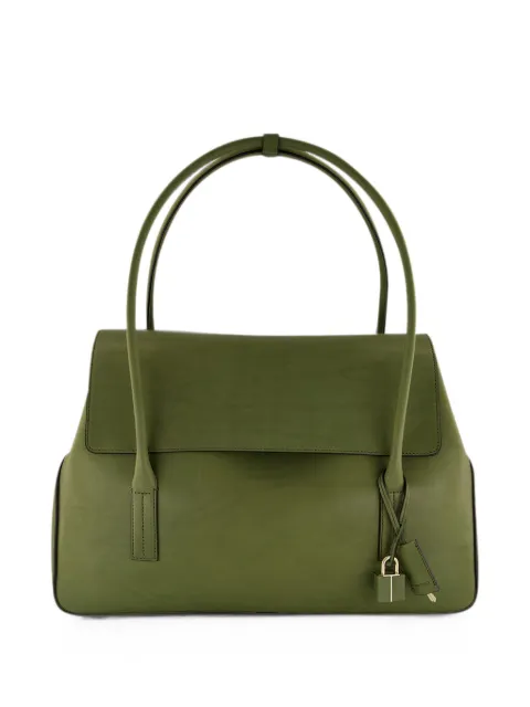 TOM FORD padlock-detail leather shoulder bag Green L1922LCL468P