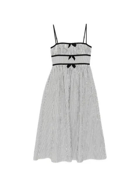 Cynthia Rowley Clara seersucker dress Black 26S1DR53CO