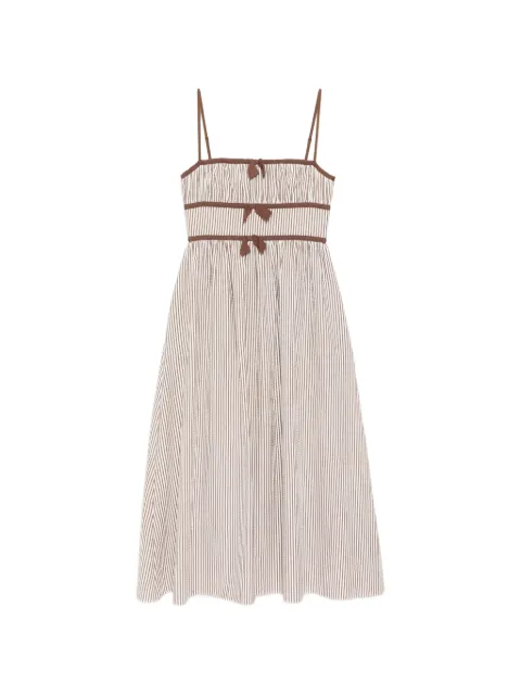 Cynthia Rowley Clara seersucker dress Brown 26S1DR53CO