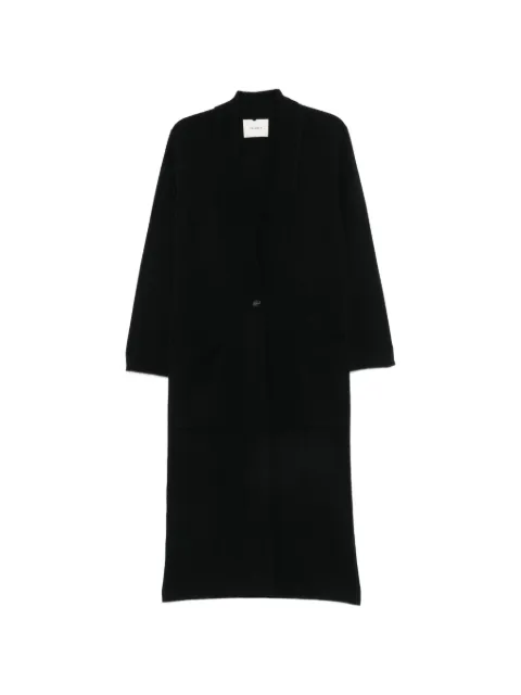 Lisa Yang Emei button-fastening longline cardigan Black 2026493