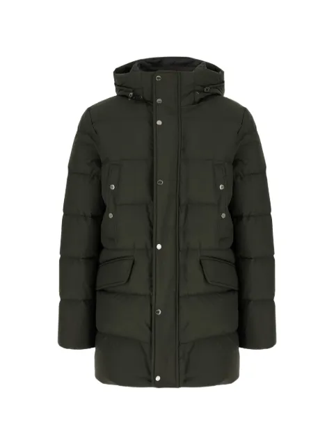 Moorer quilted hooded jacket Green MOUGI101297