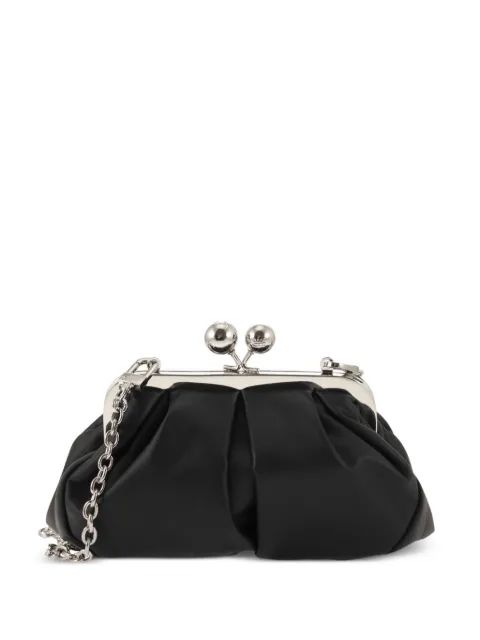 Weekend Max Mara small Pasticcino leather clutch bag Black 2625516114600