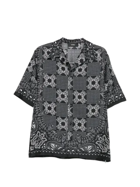 AMIRI MA Check Camp shirt Black AMTOSH1203