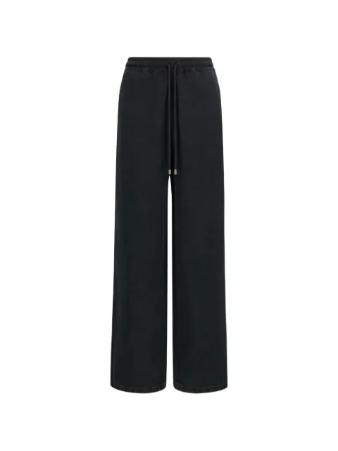 AMIRI SCRIPT drawstring baggy pants Black AMBMPA1084