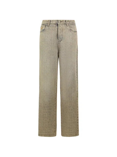 AMIRI Quad-jacquard baggy jeans Neutrals AMBMJE1075