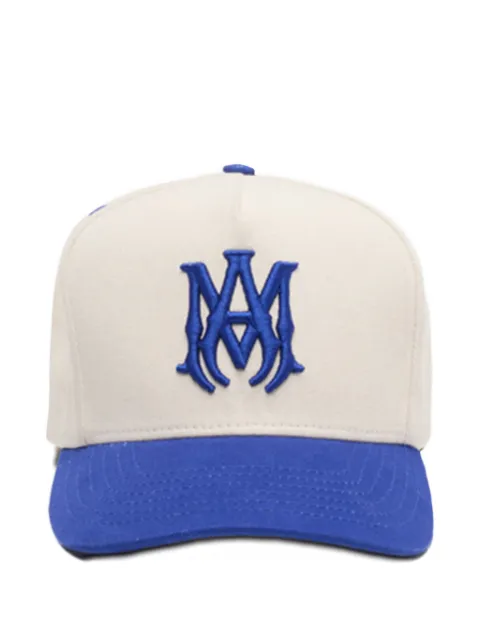 AMIRI logo-embroidered cotton baseball cap Neutrals AMSAHE1065