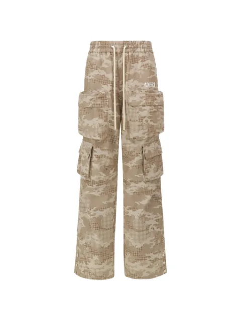 AMIRI camo drawstring cargo pants Neutrals AMBMPA1093