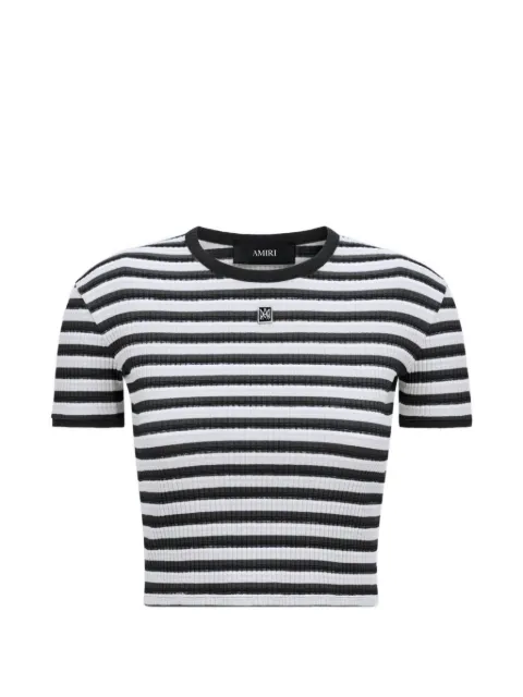 AMIRI MA striped T-shirt White AW326JR008