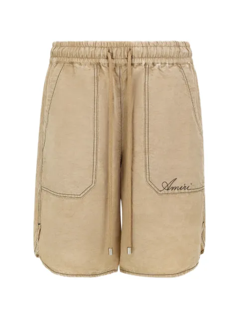 AMIRI Script shorts Neutrals AMBMSO1081
