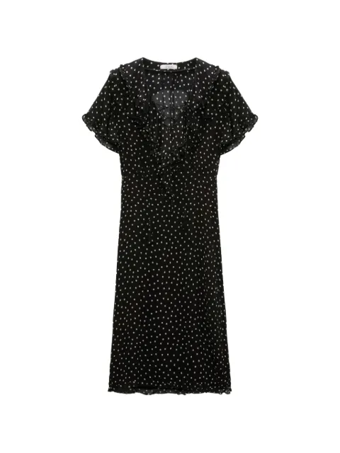 Dorothee Schumacher Dancing Dots midi dress Black 549124