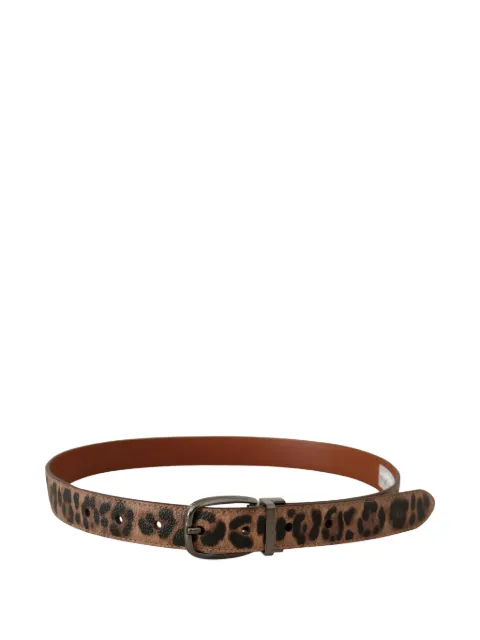 Dolce & Gabbana leopard-print buckle belt Neutrals WMB188