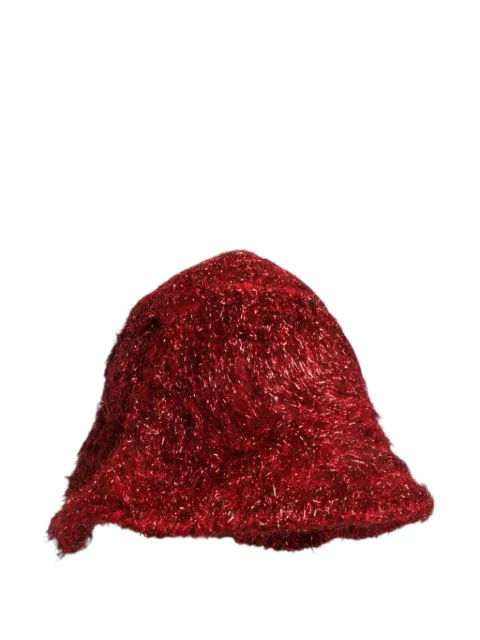 Dolce & Gabbana tinsel-effect bucket hat Red FXI20TJDMW9