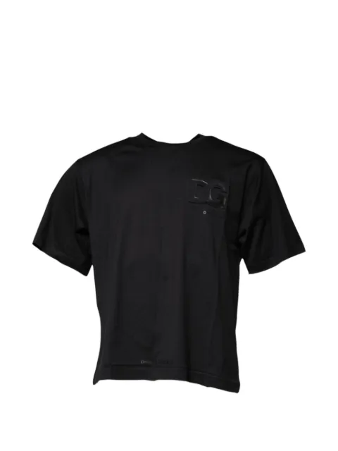 Dolce & Gabbana DG logo-embossed T-shirt Black G8OA3TFU7EQ