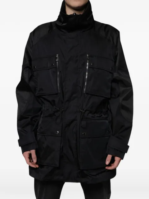 Dolce & Gabbana multi-pocket high-neck parka Black G9YF7TGG722