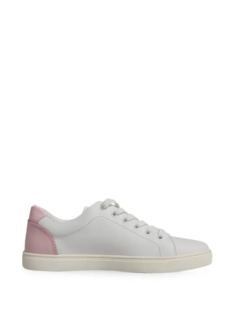 Dolce & Gabbana logo-patch leather sneakers White CK1544AX61587587