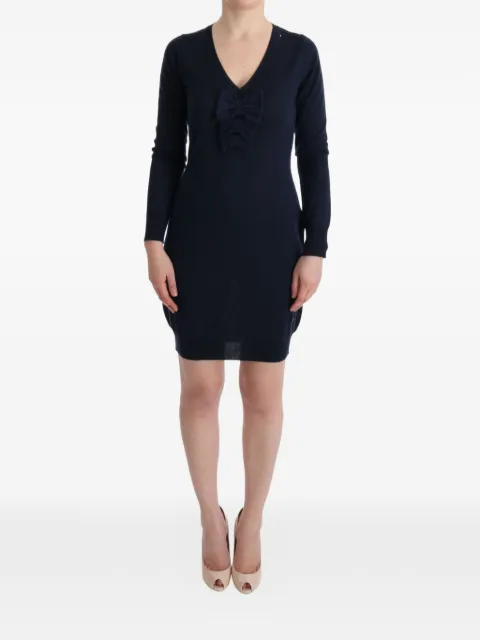 MARGHI LO' bow-detail mini dress Blue TUI10025