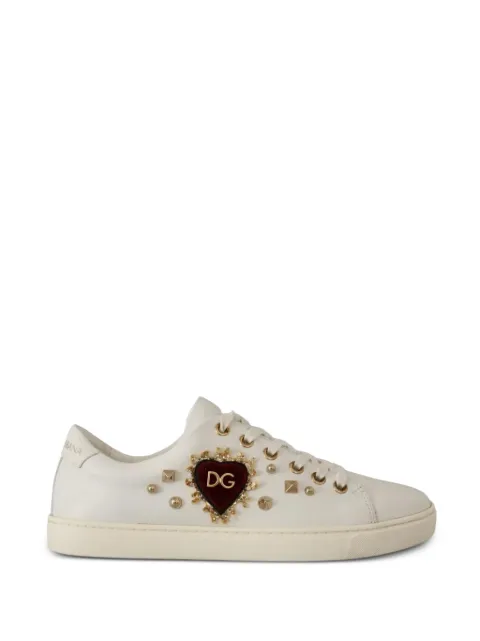 Dolce & Gabbana stud-embellished sneakers White DOLA9896