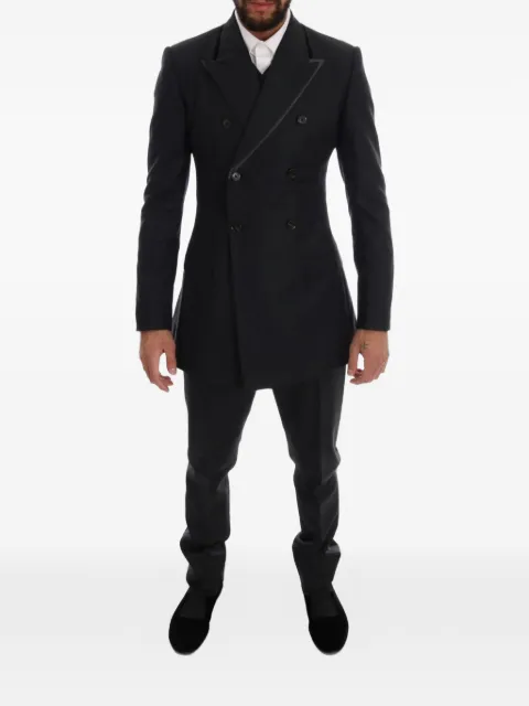 Dolce & Gabbana double-breasted wool suit Black KOS1110