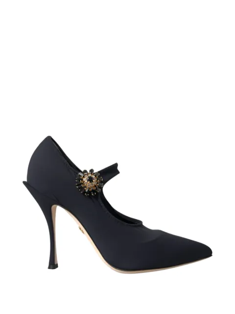 Dolce & Gabbana Mary Janes crystal-embellished pumps Black LA11197